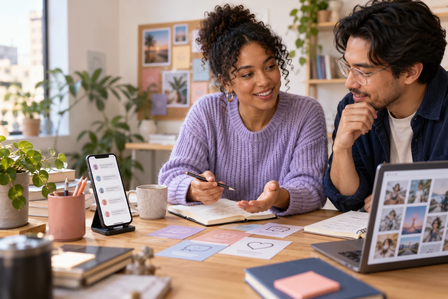 Creator planning Instagram comment prompts, audience replies, moderation, and community follow-up