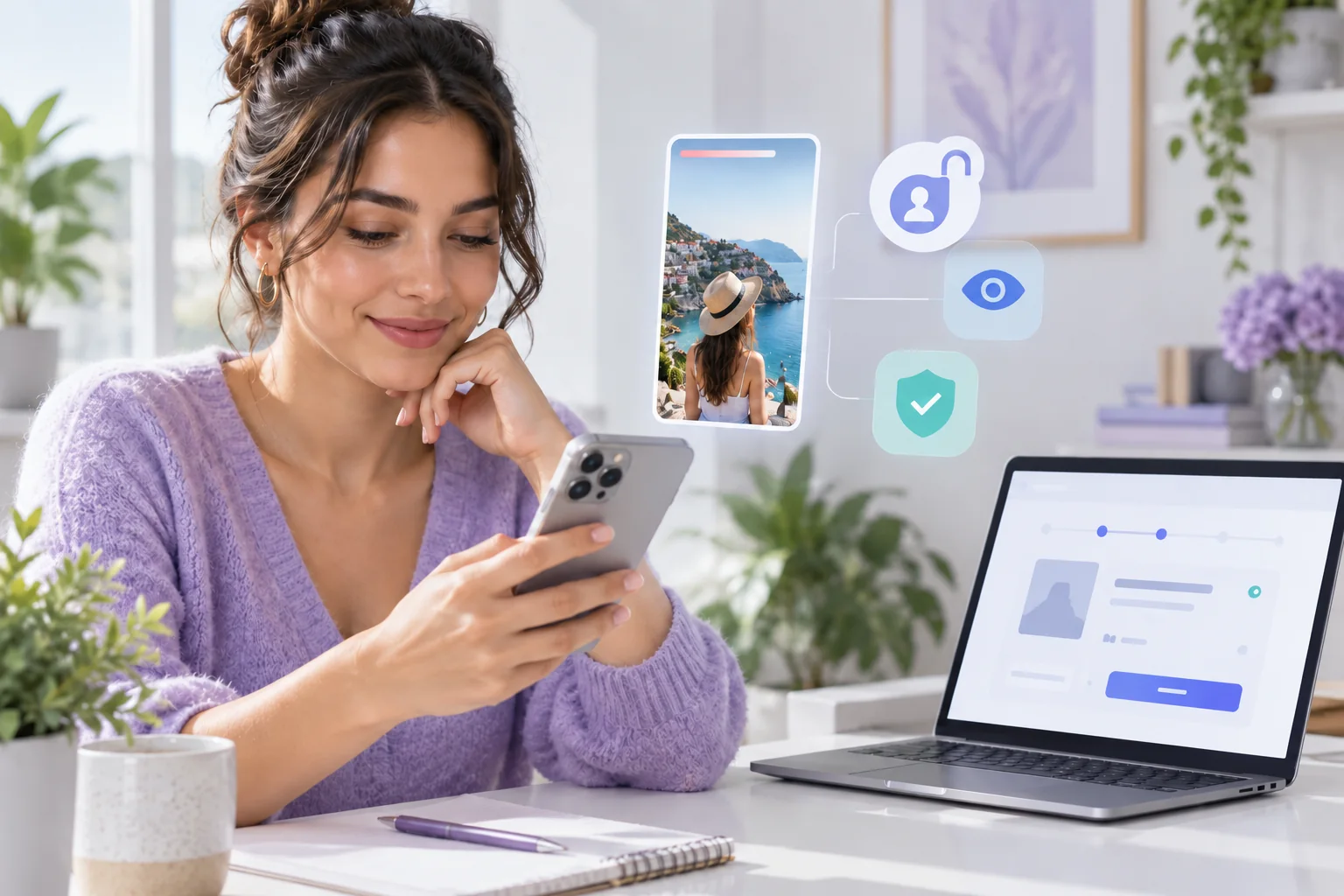 Creator verifying a public Instagram profile for a Story views order without sharing login details